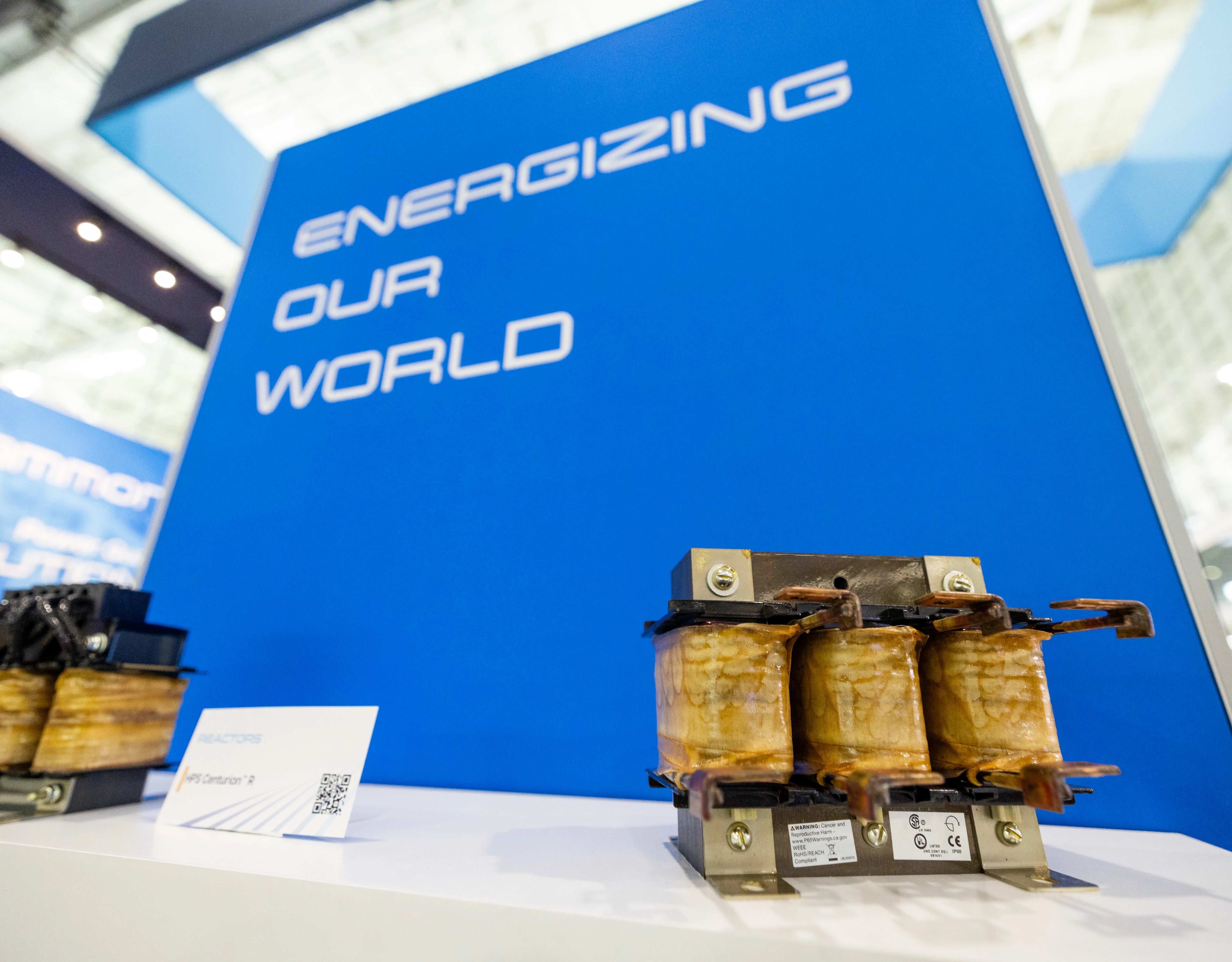 Automation Fair 2023 manufacturing technology partner showfloor booth. Hammond Power Solutions, HPS