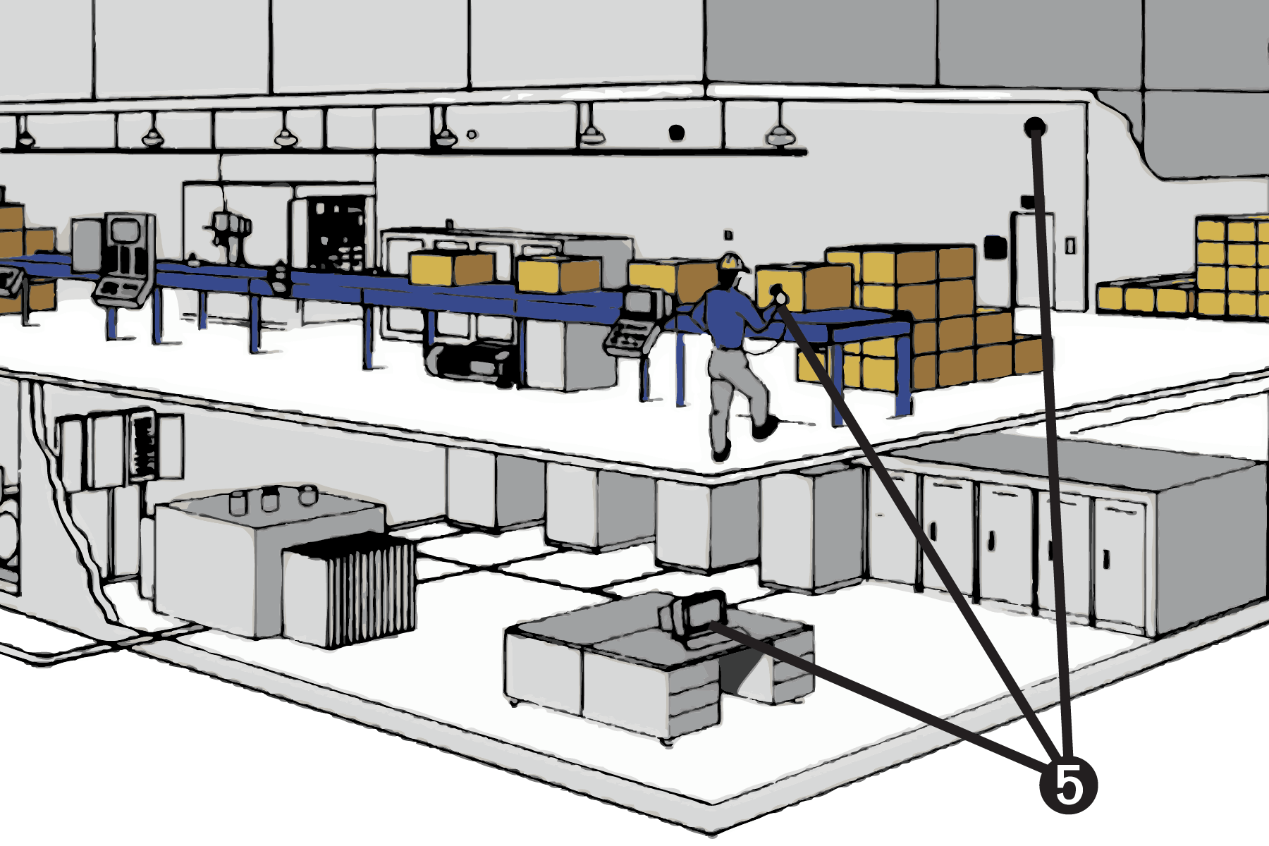 Data and Communication graphic close up for plantwide solutions