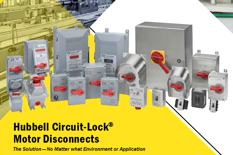 Hubbell Circuit Lock Motor Disconnects Ad