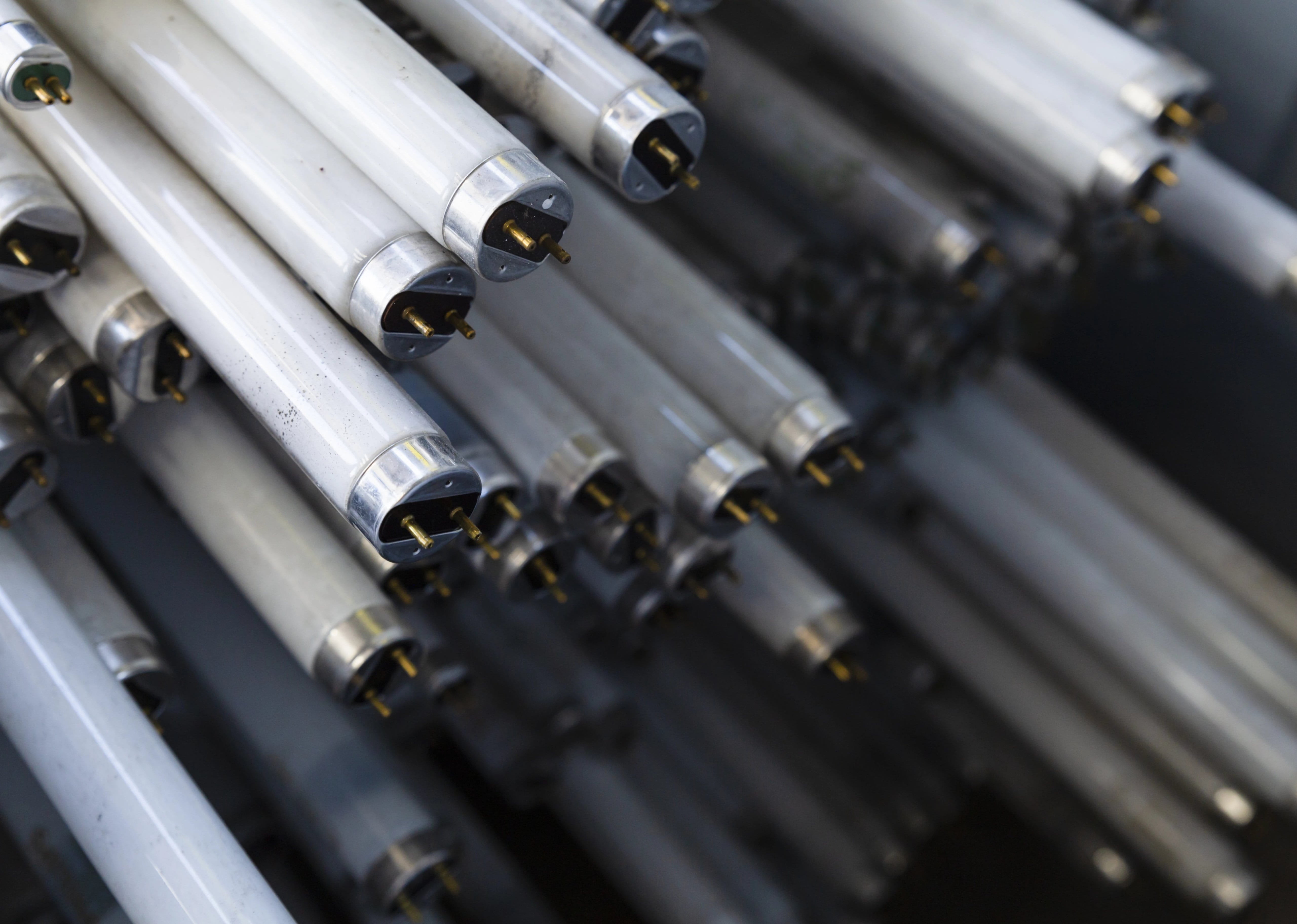 old fluorescent lamps