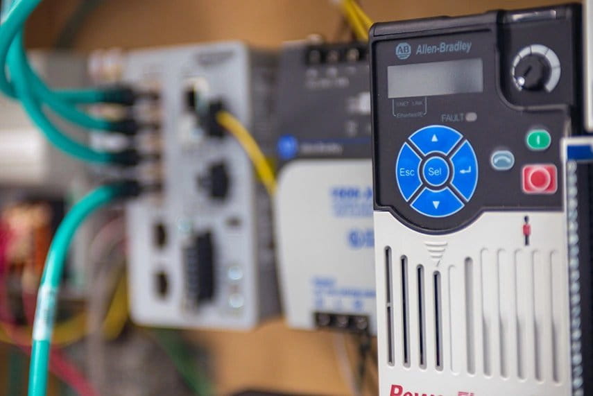 PowerFlex 525 Variable Frequency Drive from the side.